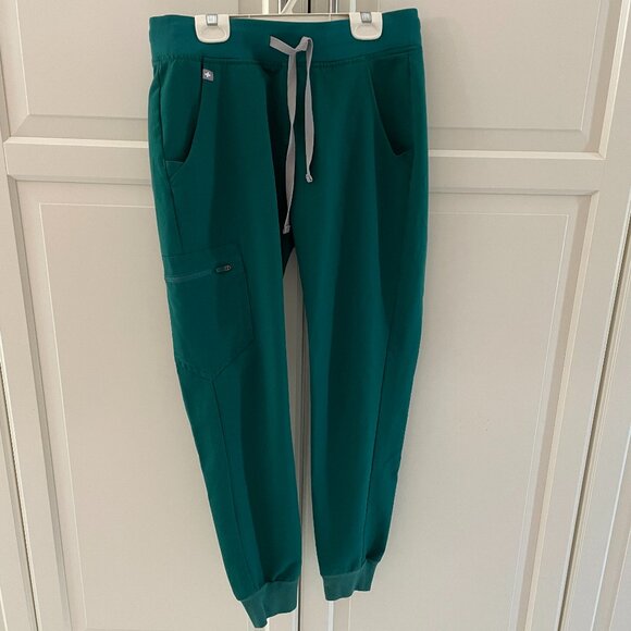 FIGS Zamora Women Jogger Scrub Pants, Hunter Green XS - Picture 4 of 7